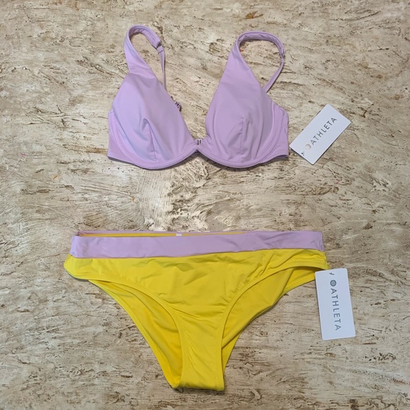 NWT Athleta Bra Cup Plunge Bikini Top. 38 B/C - Picture 3 of 7